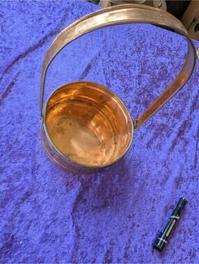 Vintage Copper Bucket with Handle